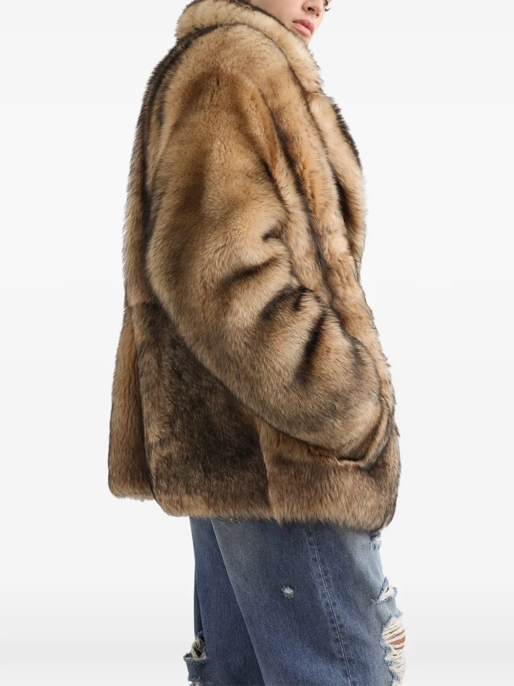 Dolce & Gabbana Jas met dubbele rij knopen Bruin