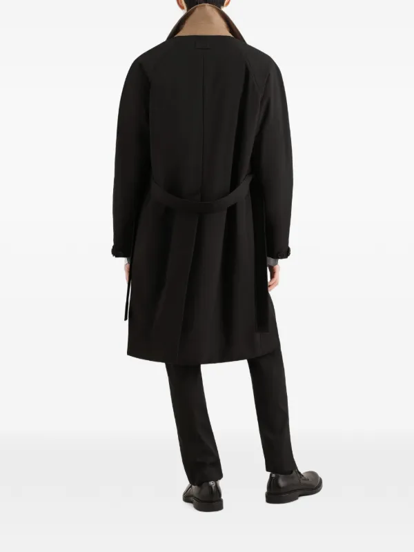 Dolce & Gabbana シングルブレスト トレンチコート | ブラック