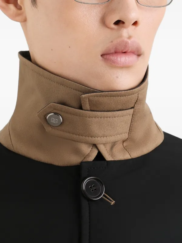 Dolce & Gabbana シングルブレスト トレンチコート | ブラック