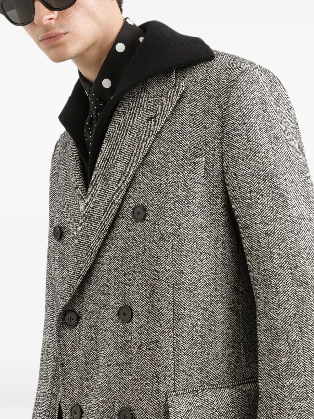 Dolce & Gabbana Jas met dubbele rij knopen Grijs