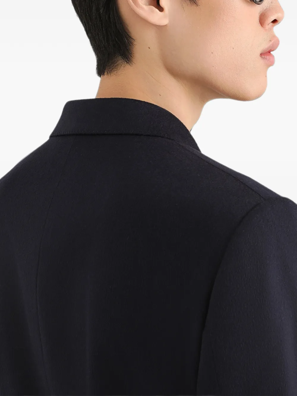 Dolce & Gabbana Portofino jack van kasjmier met dubbele rij knopen Blauw