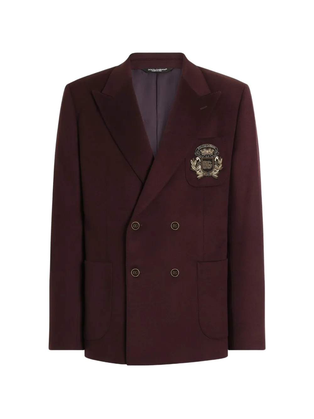 Dolce & Gabbana Giacca doppiopetto Portofino in cashmere - Rosso