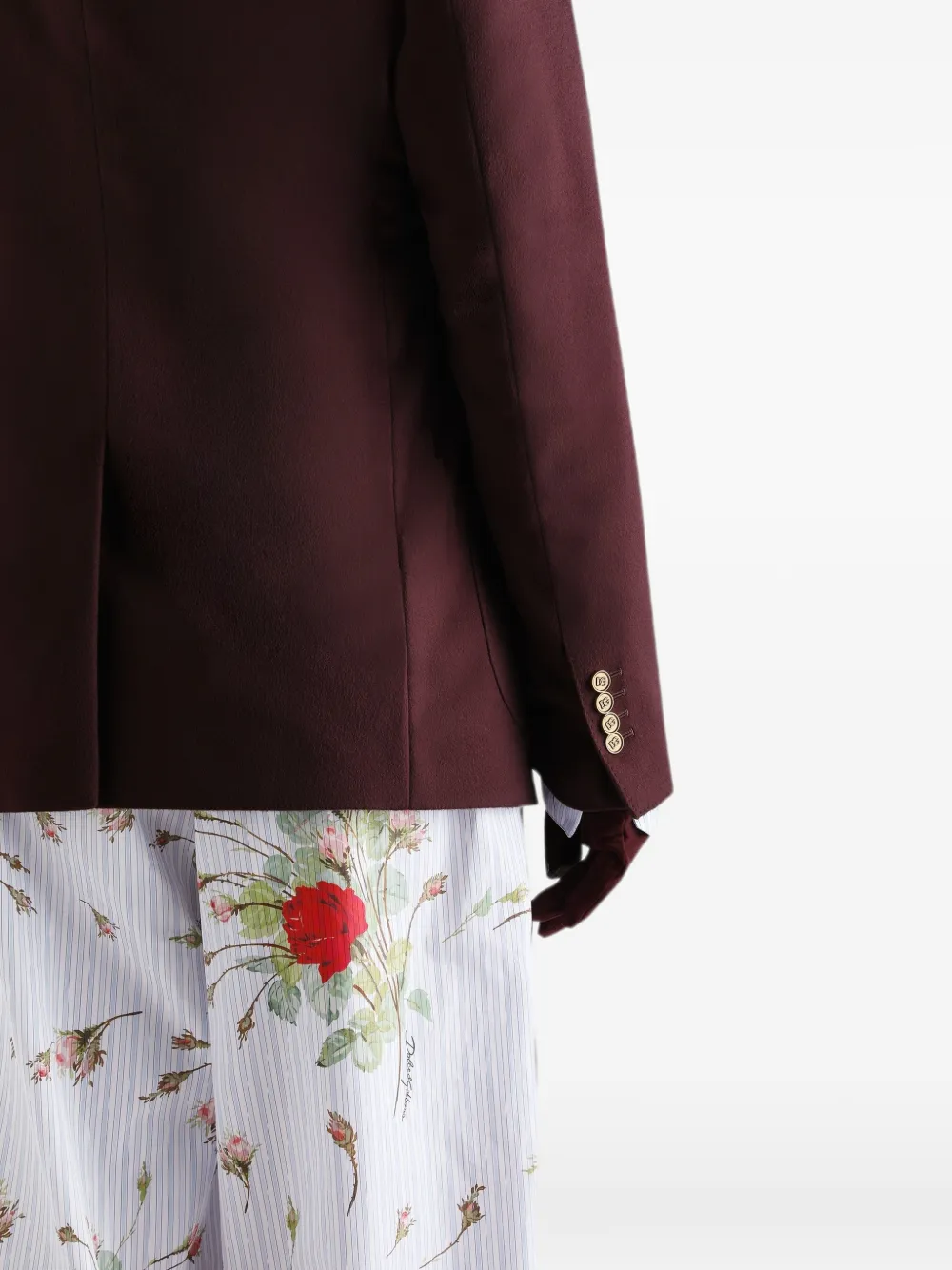 Dolce & Gabbana Portofino kasjmier jack met dubbele rij knopen Rood
