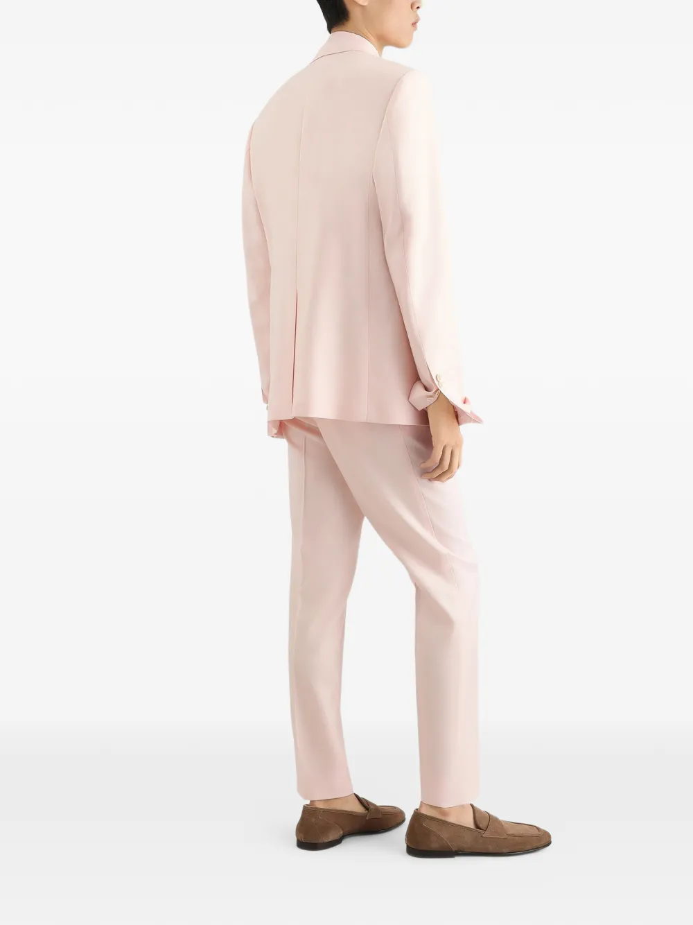 Dolce & Gabbana Sicilia Light viscose blazer met enkele rij knopen Roze