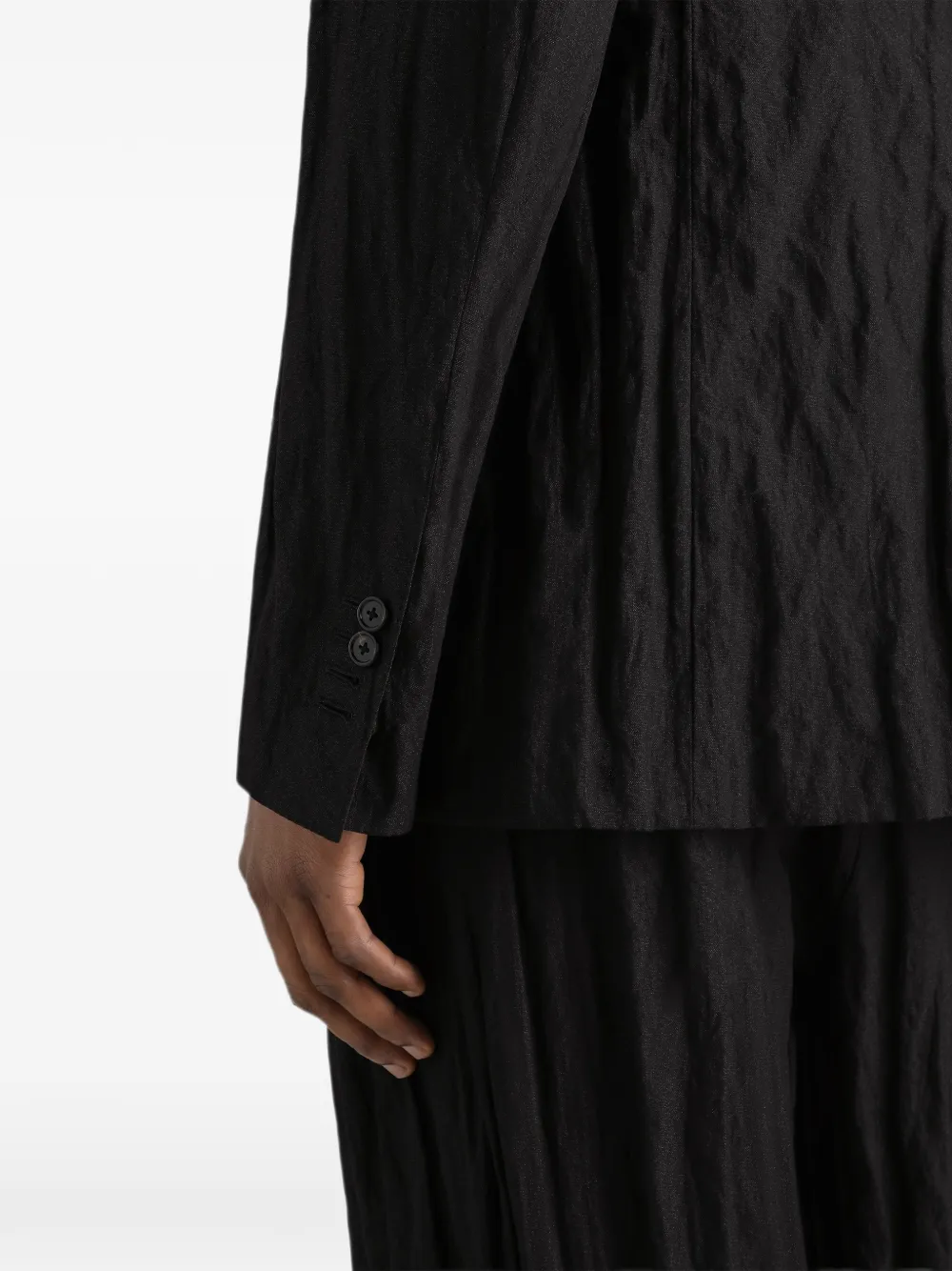 Dolce & Gabbana Sicilia lichte katoenen blazer met enkele rij knopen Zwart