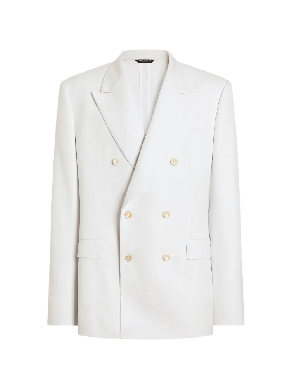 Dolce & Gabbana Giacca monopetto Sicilia Light in viscosa - Bianco