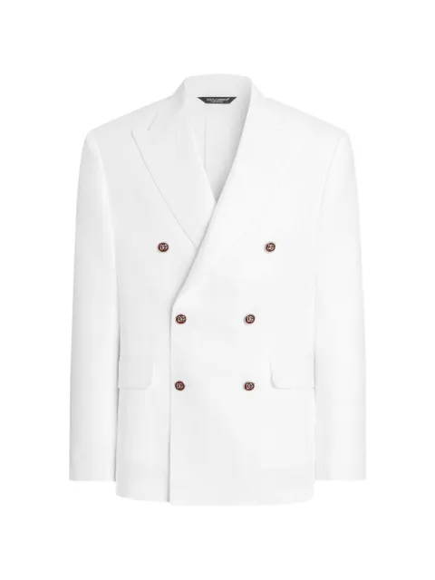 Dolce & Gabbana Sicilia light double-breasted linen jacket