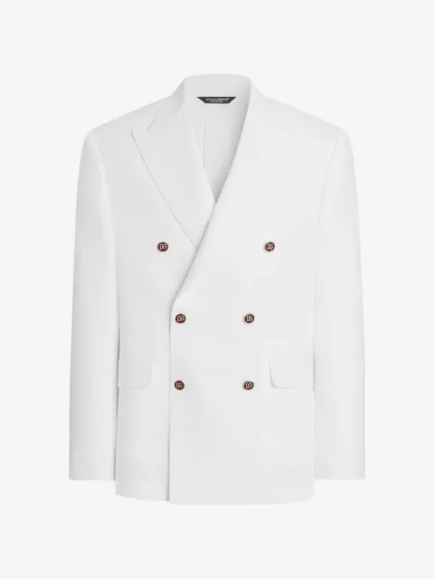 Dolce & Gabbana Sicilia light double-breasted linen jacket
