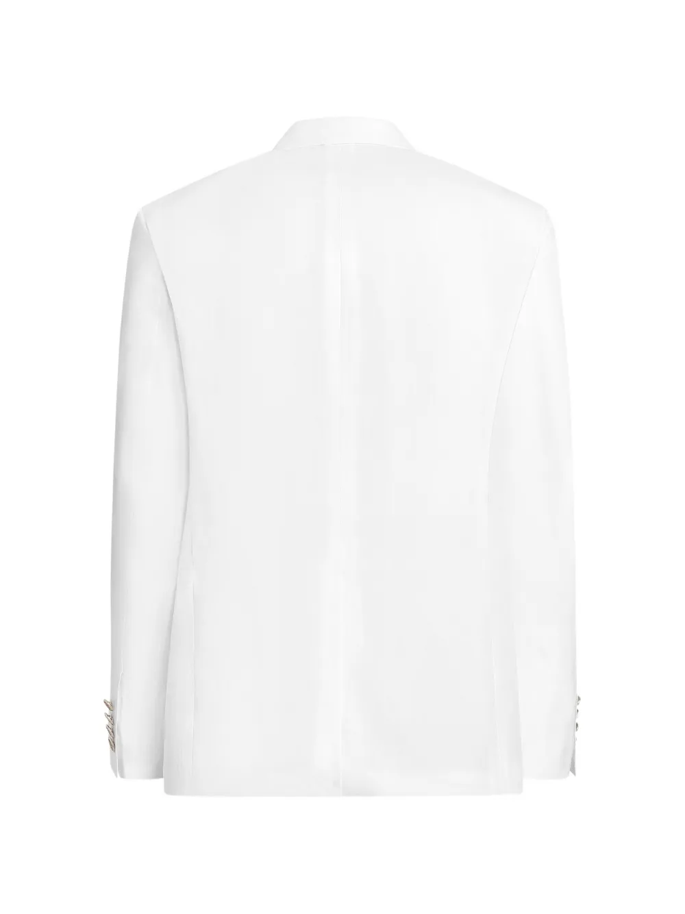 Dolce & Gabbana Sicilia lichte dubbelwandige linnen jas Wit