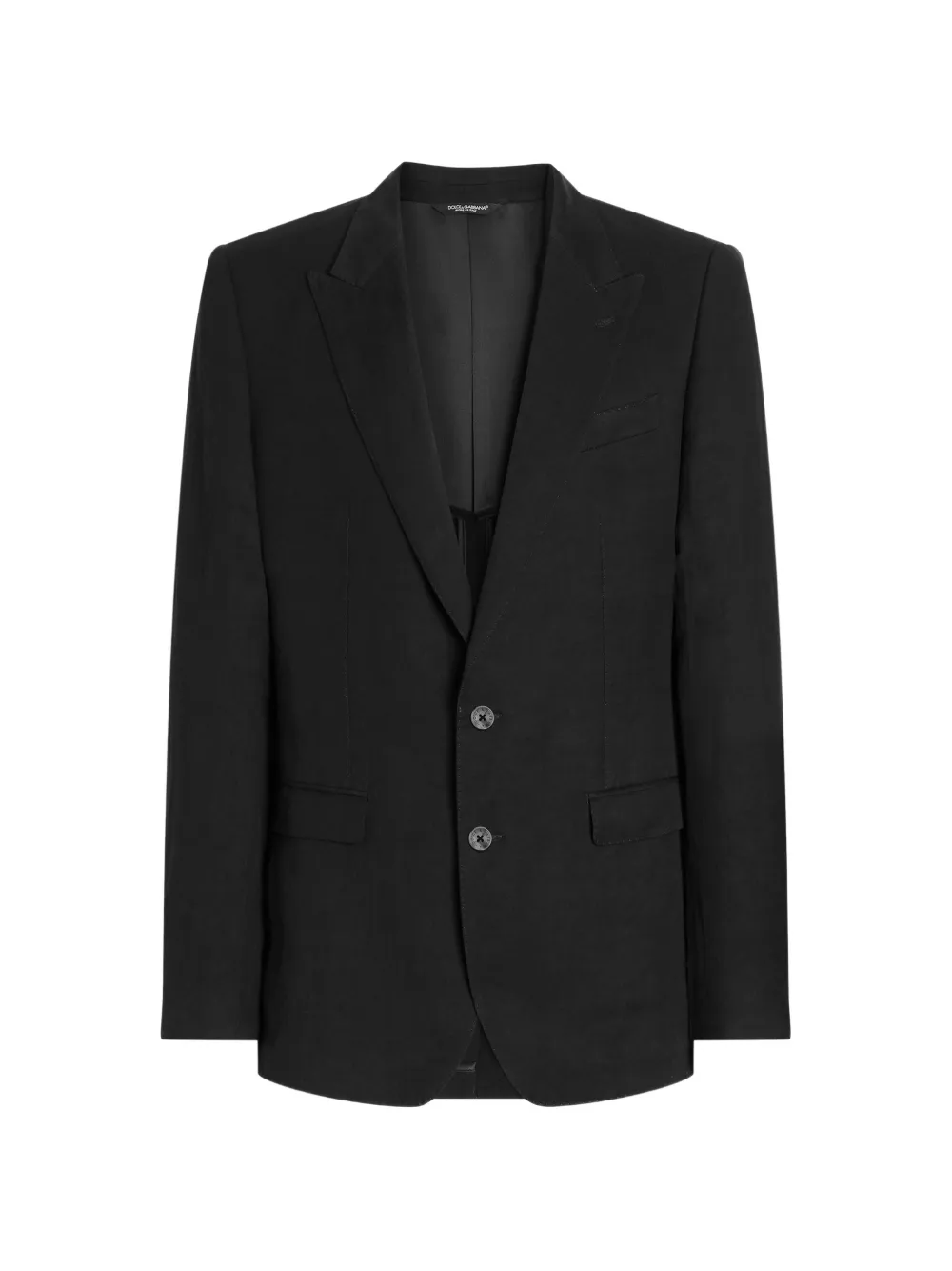 Dolce & Gabbana Giacca monopetto Martini Light in lino - Nero