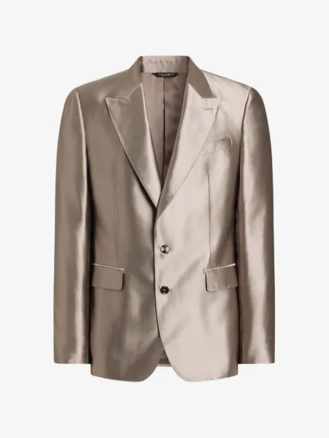 Dolce & Gabbana Sicilia Light single-breasted silk shantung jacket
