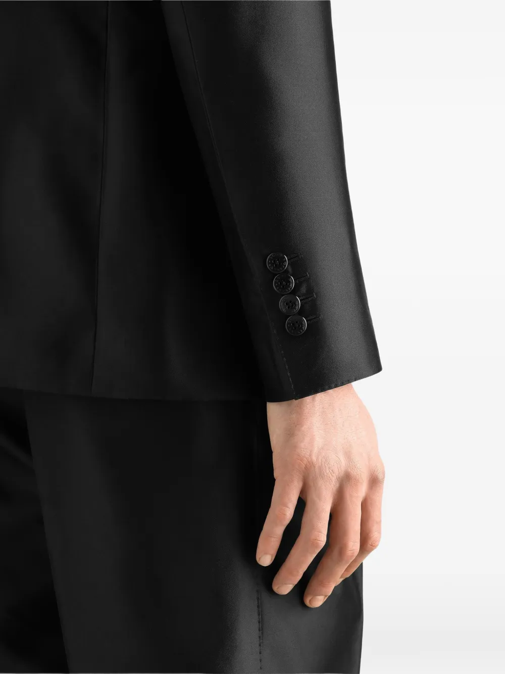 Dolce & Gabbana EXCLUSIVE Sicilia Light zijden jack Zwart