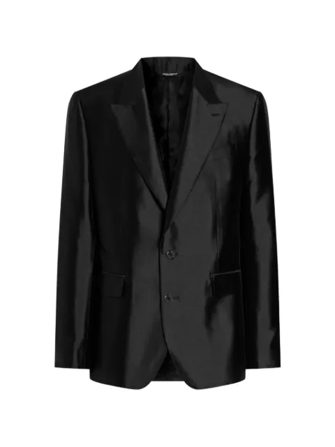 Dolce & Gabbana Sicilia Light single-breasted mikado silk jacket