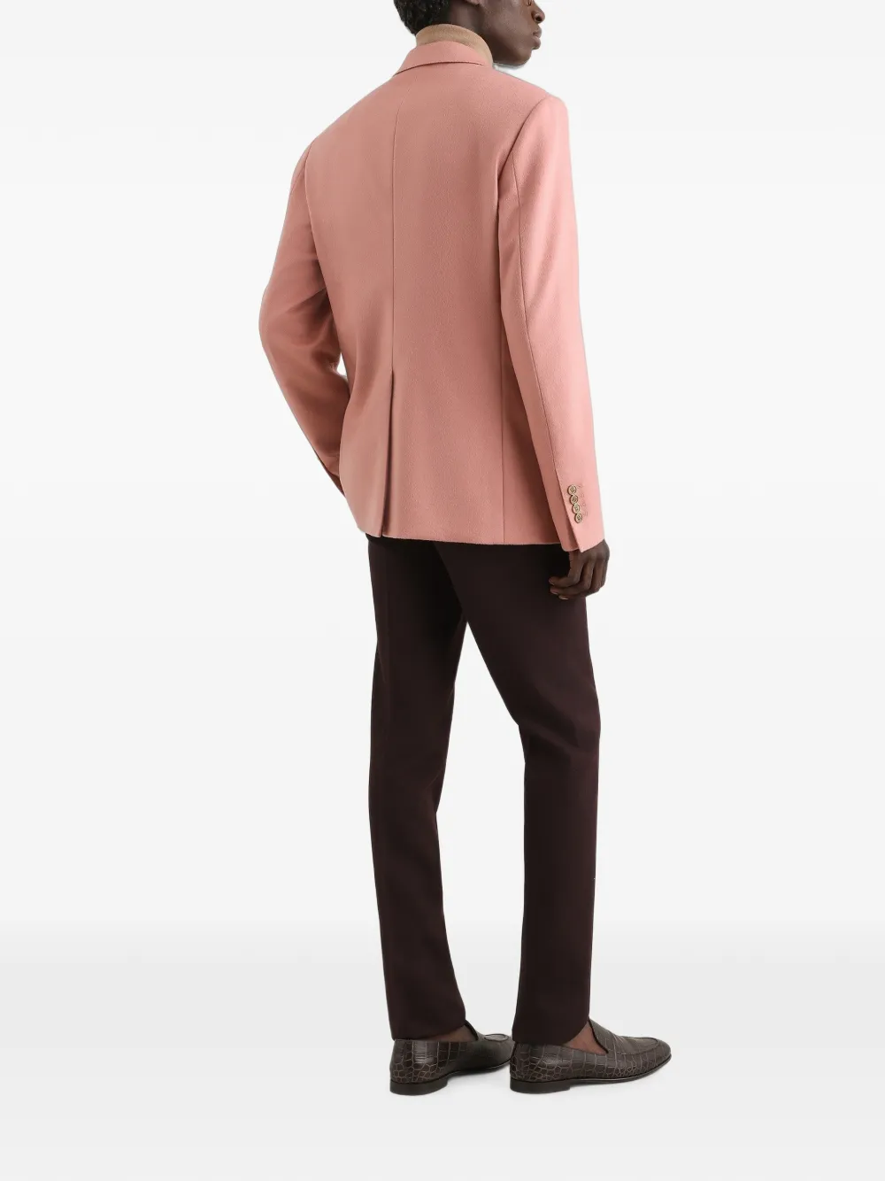 Dolce & Gabbana Sicilia light jack van kasjmier met enkele rij knopen Roze