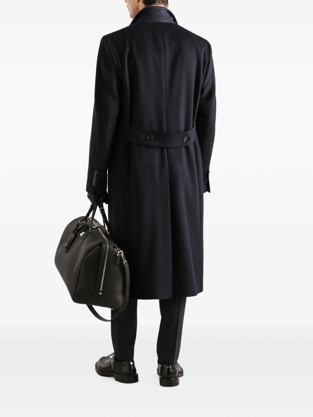 Dolce & Gabbana Martini Light wollen jack met dubbele rij knopen en krijtstreep Blauw