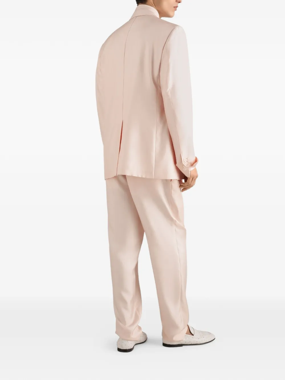 Dolce & Gabbana Sicilia Light zijden jack met dubbele rij knopen Roze