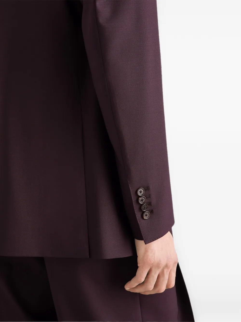 Dolce & Gabbana Palermo wollen jack met dubbele rij knopen Paars