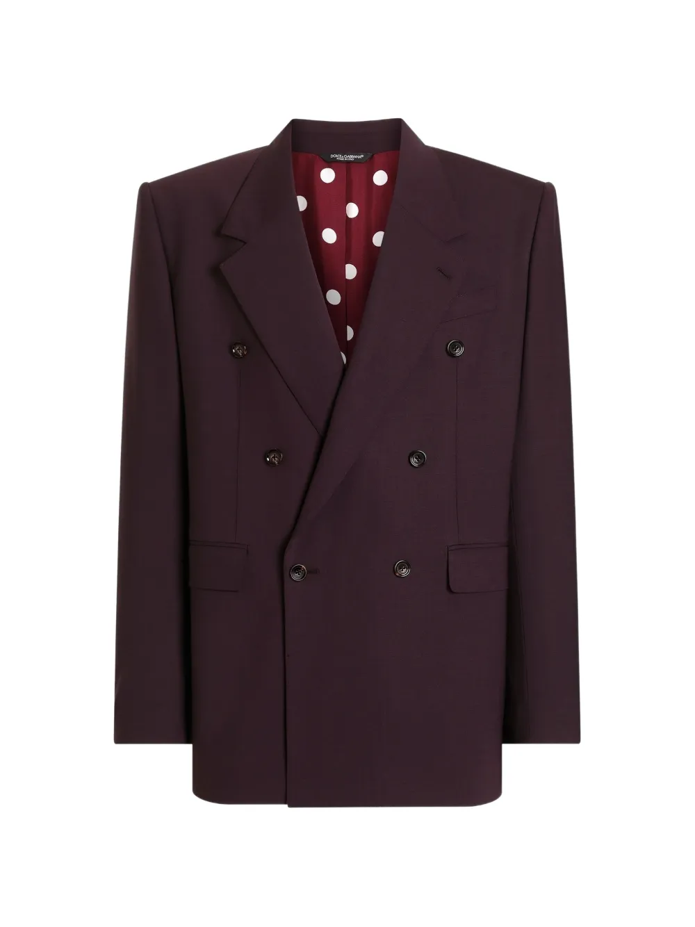 Dolce & Gabbana Giacca doppiopetto Palermo in lana - Viola