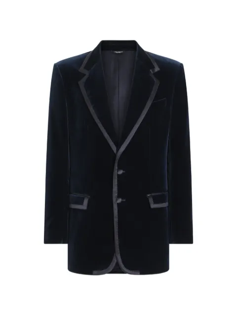Dolce & Gabbana Sicilia single-breasted tuxedo jacket in velvet