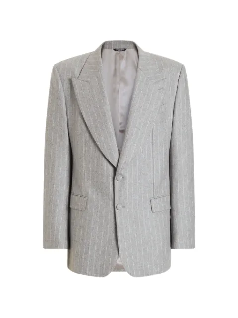 Dolce & Gabbana chaqueta Martini de franela a rayas diplomáticas con botones