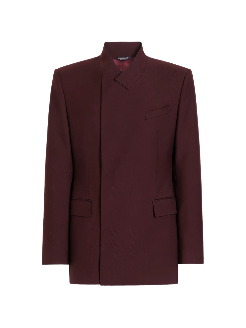 Dolce & Gabbana Giacca doppiopetto Sicilia in gabardine di lana - Marrone
