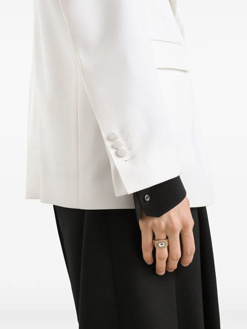 Dolce & Gabbana Blazer met enkele rij knopen Wit