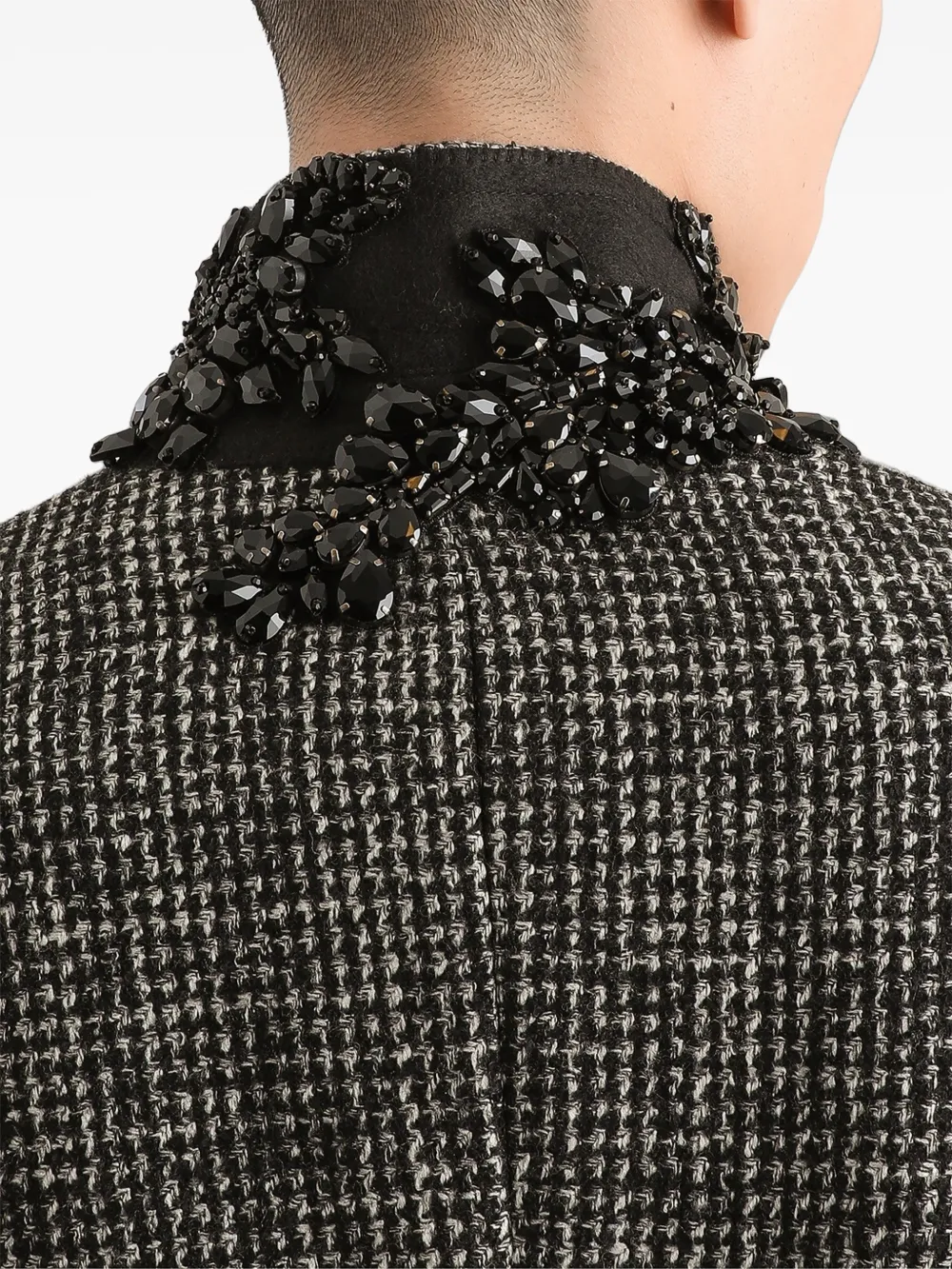 Dolce & Gabbana Sinatra wollen jack met enkele rij knopen Zwart