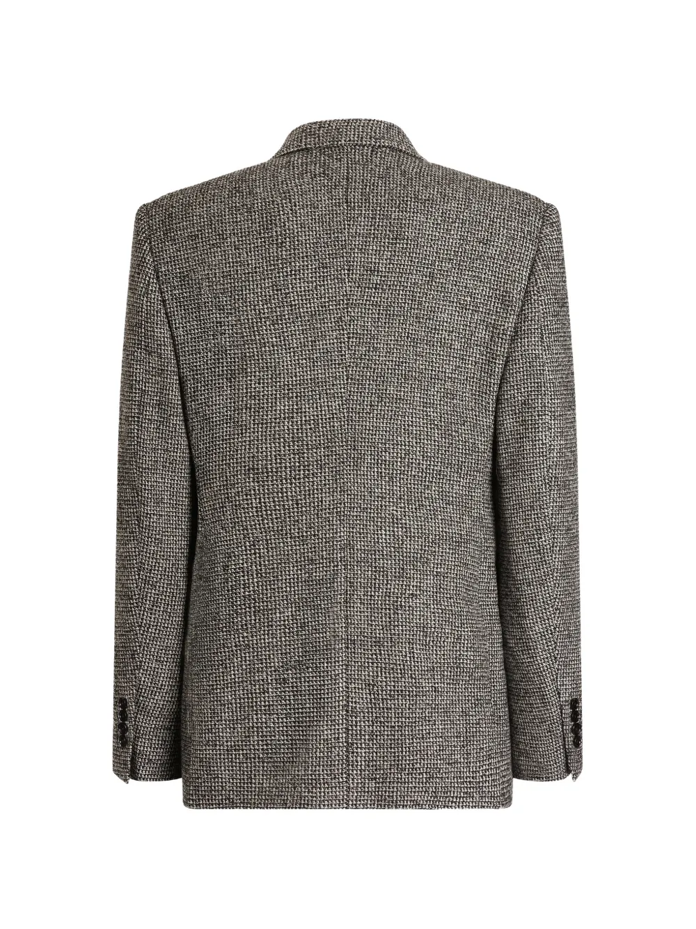 Dolce & Gabbana Blazer van Birdseye-wolblend met dubbele rij knopen Grijs