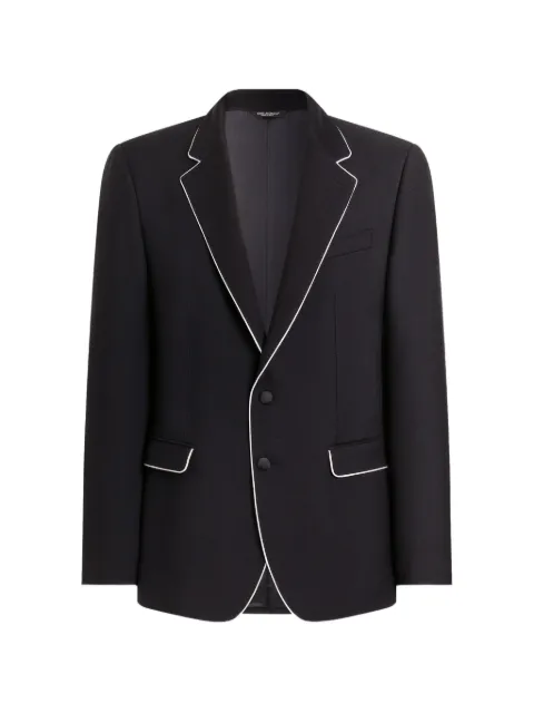 Dolce & Gabbana veste Martini Light en sergé de laine à simple boutonnage