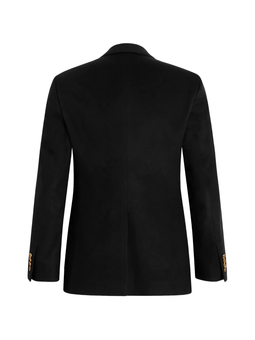 Dolce & Gabbana Portofino single-breasted cashmere drap jacket Zwart