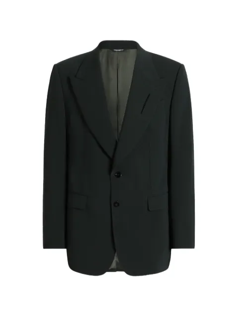 Dolce & Gabbana single-breasted micro-rib jacket
