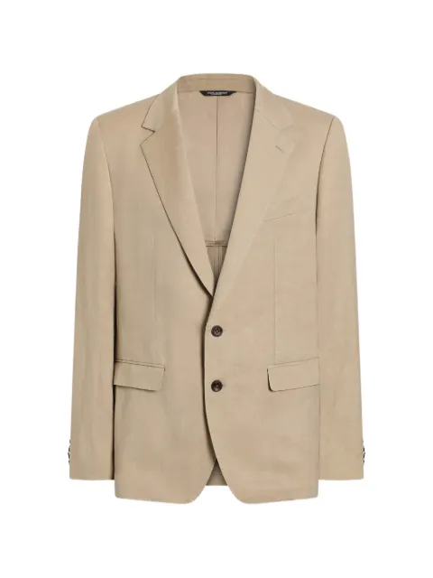Dolce & Gabbana Martini Light single-breasted linen jacket