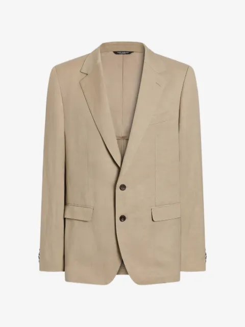 Dolce & Gabbana Martini Light single-breasted linen jacket