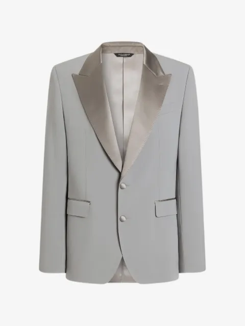 Dolce & Gabbana veste de smoking Sicilia à simple boutonnage et effet finement côtelé
