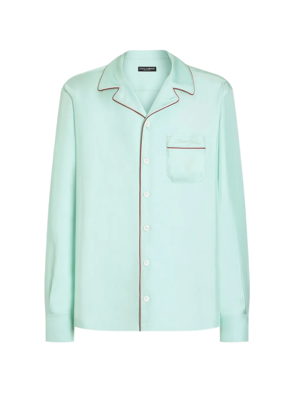 Dolce & Gabbana Camicia Vanity in seta - Blu