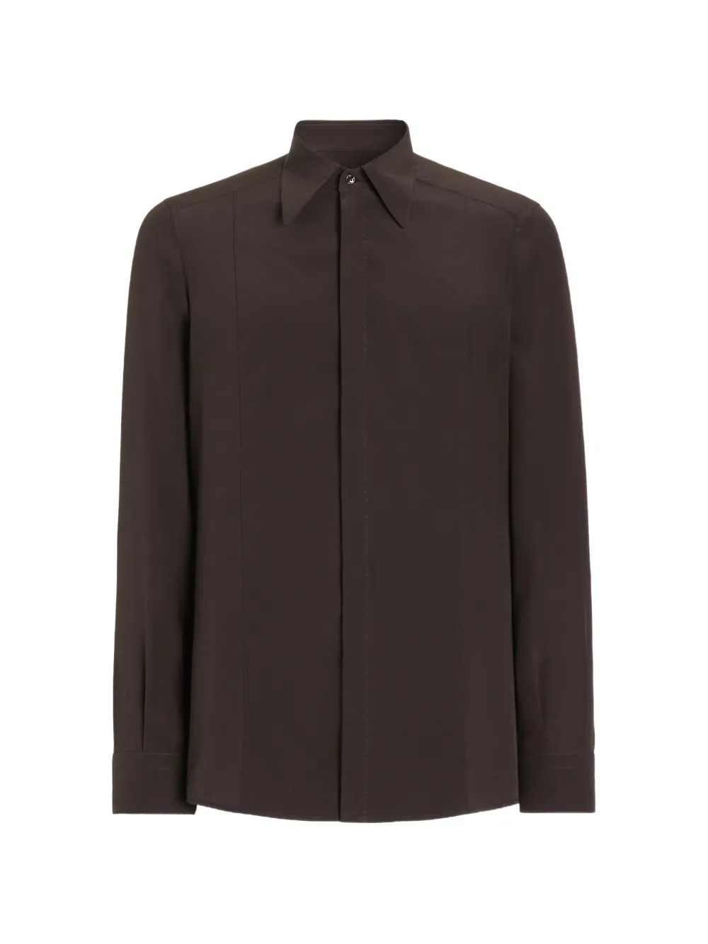 Dolce & Gabbana martini crêpe de chine shirt - Marrone