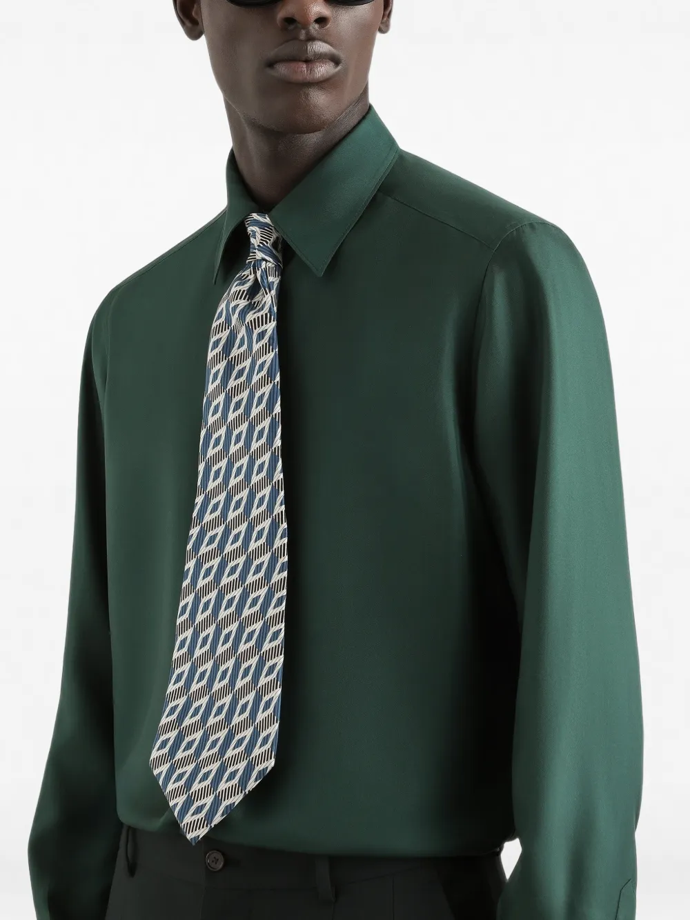 Dolce & Gabbana Martini zijden twill overhemd Groen