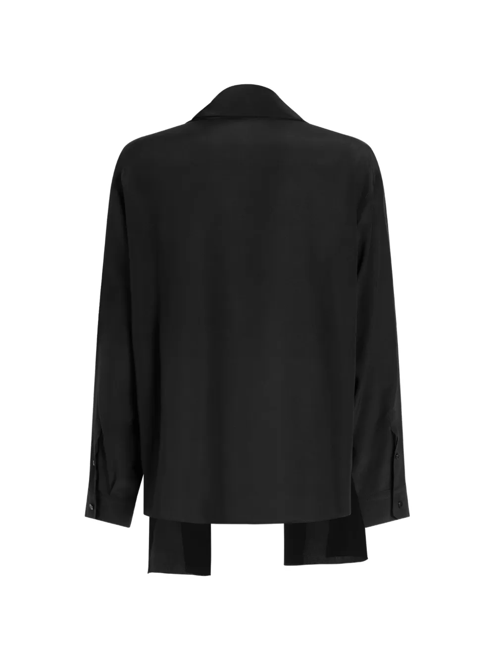 Dolce & Gabbana Overhemd van crêpe de chine Zwart