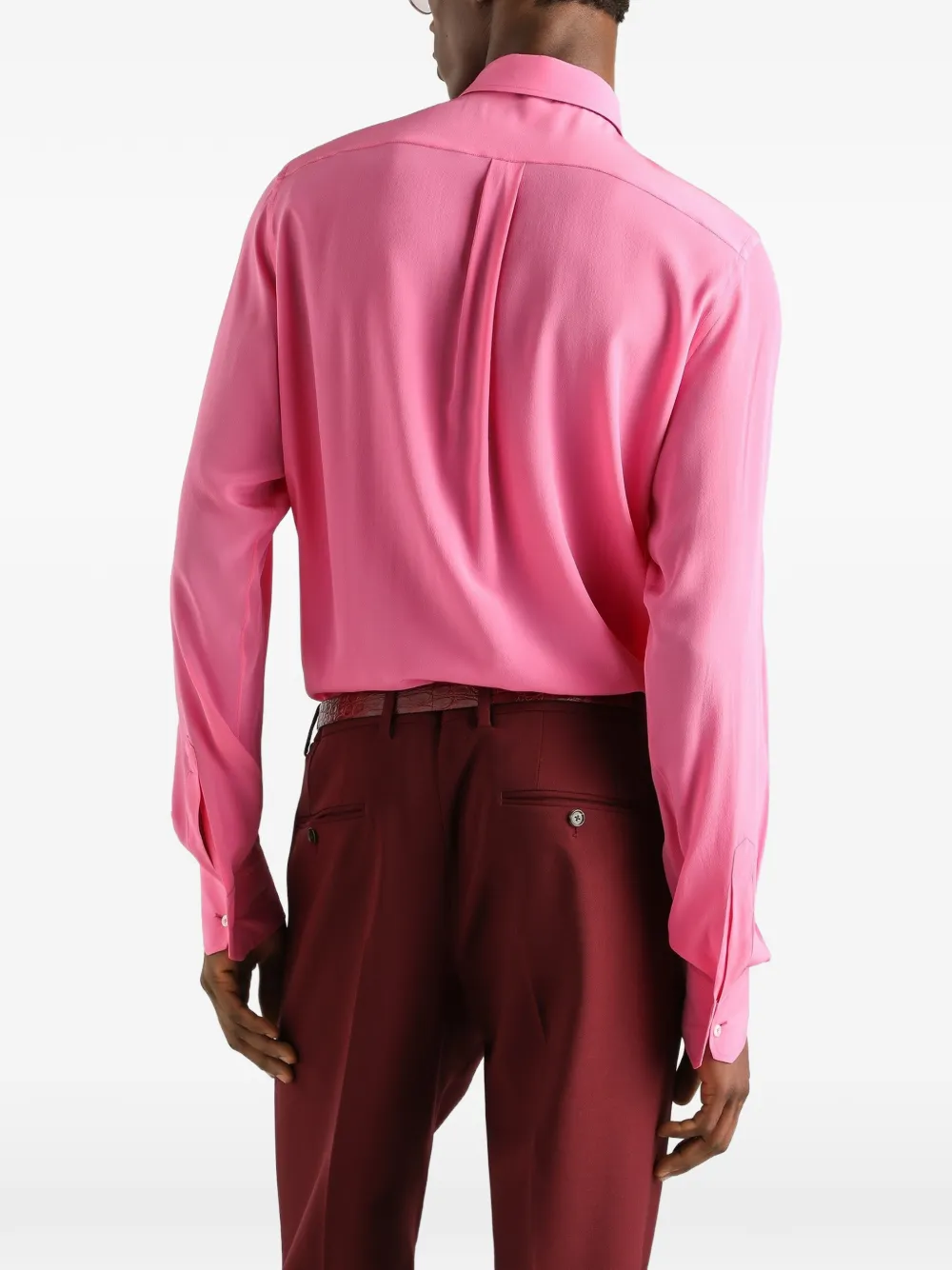 Dolce & Gabbana Martini overhemd van crêpe de chine Roze