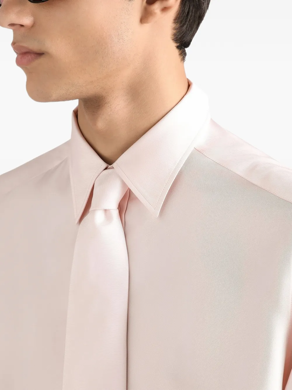 Dolce & Gabbana Martini zijden twill blouse Roze