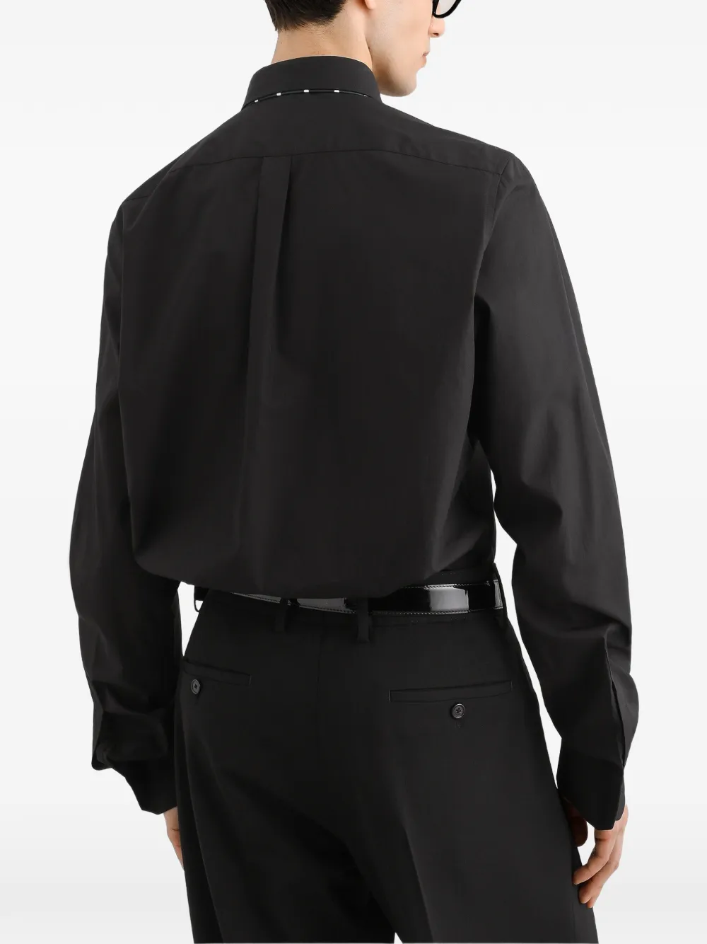 Dolce & Gabbana Martini overhemd van popeline Zwart