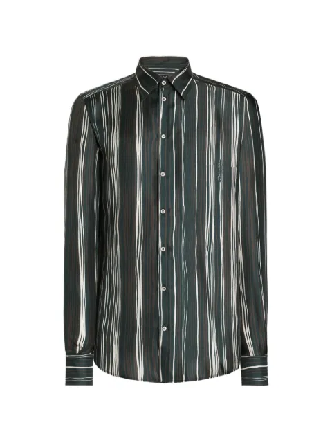 Dolce & Gabbana stripe-print twill Martini shirt