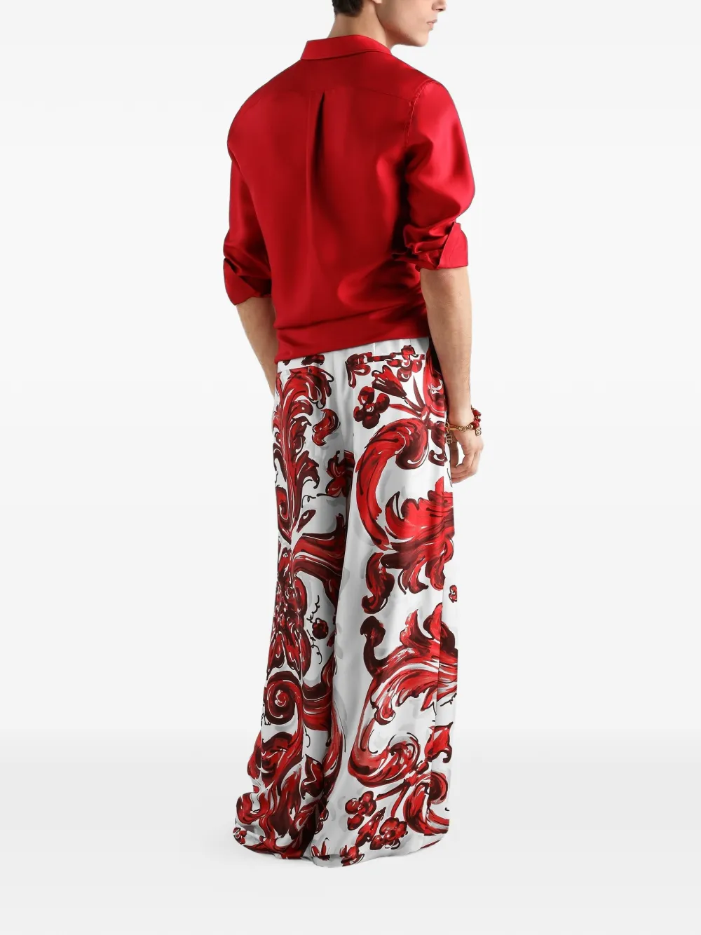 Dolce & Gabbana Martini overhemd van zijde twill Rood