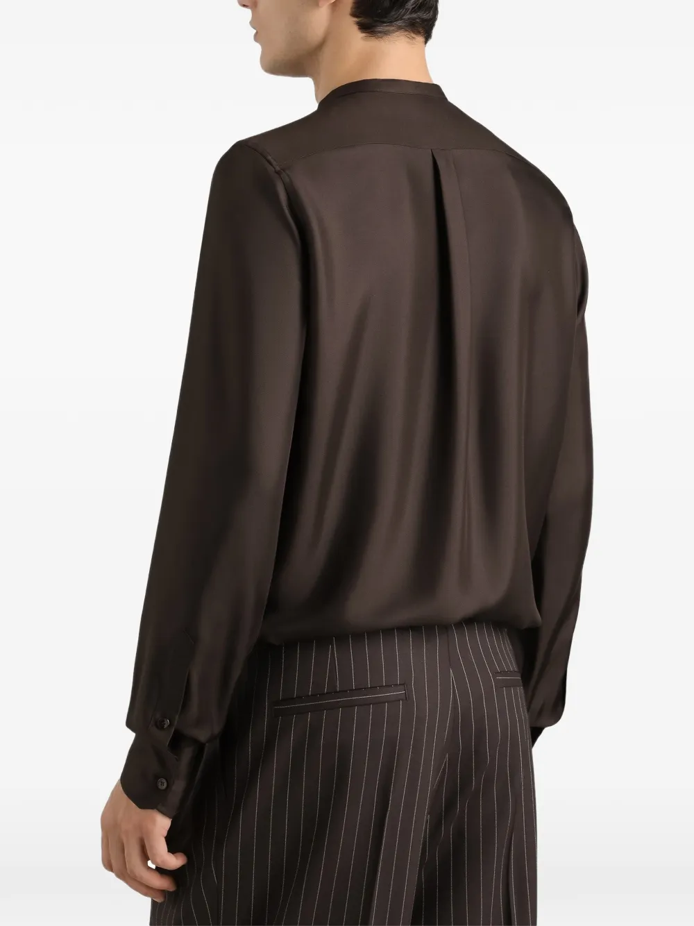 Dolce & Gabbana Zijden overhemd Bruin