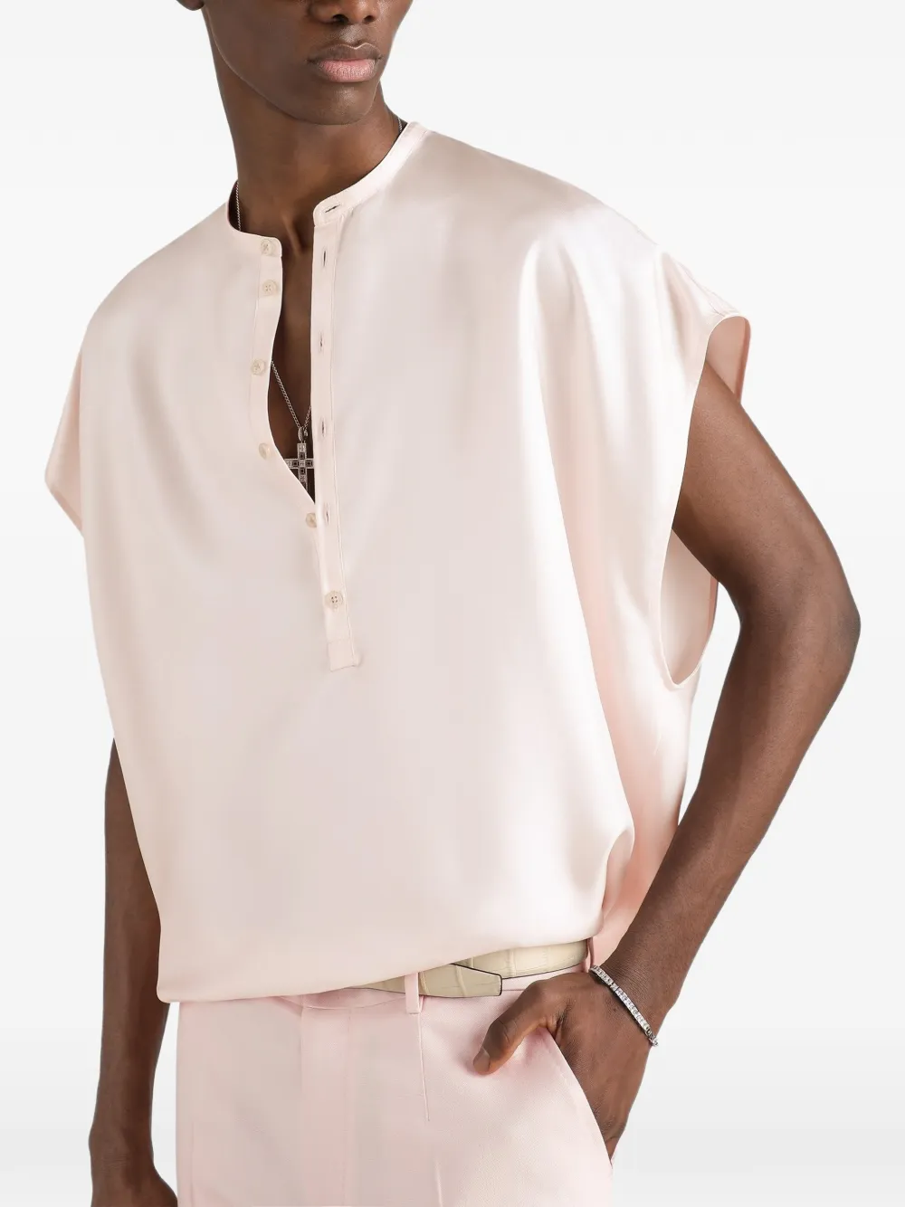 Dolce & Gabbana Zijden twill overhemd Roze