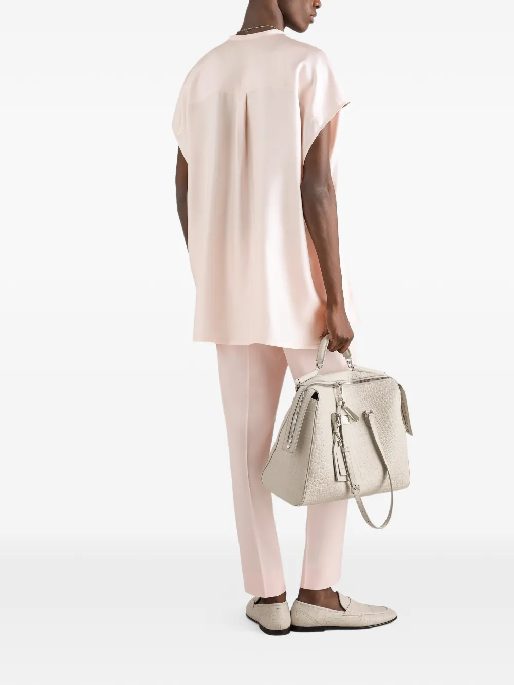 Dolce & Gabbana Zijden twill overhemd Roze