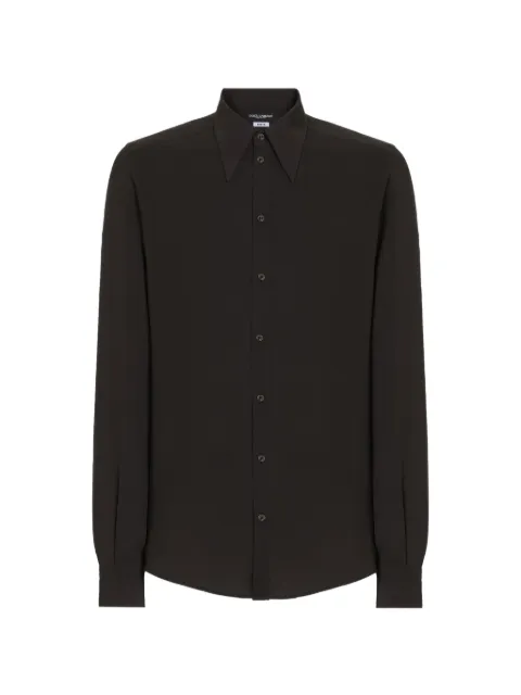 Dolce & Gabbana crêpe-de-chine Gold shirt