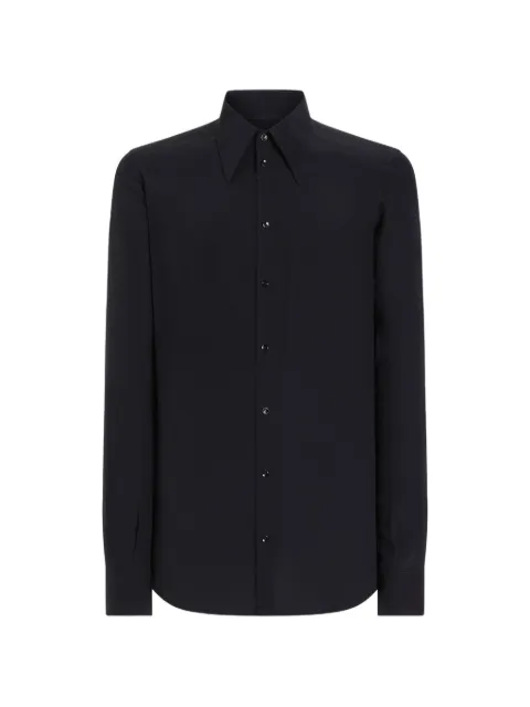 Dolce & Gabbana crêpe-de.chine Gold shirt