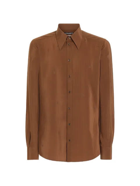 Dolce & Gabbana gold silk shirt