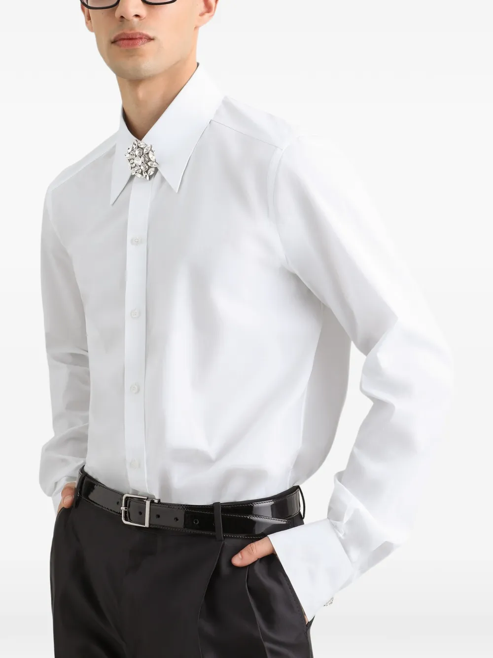 Dolce & Gabbana Katoenen overhemd Wit